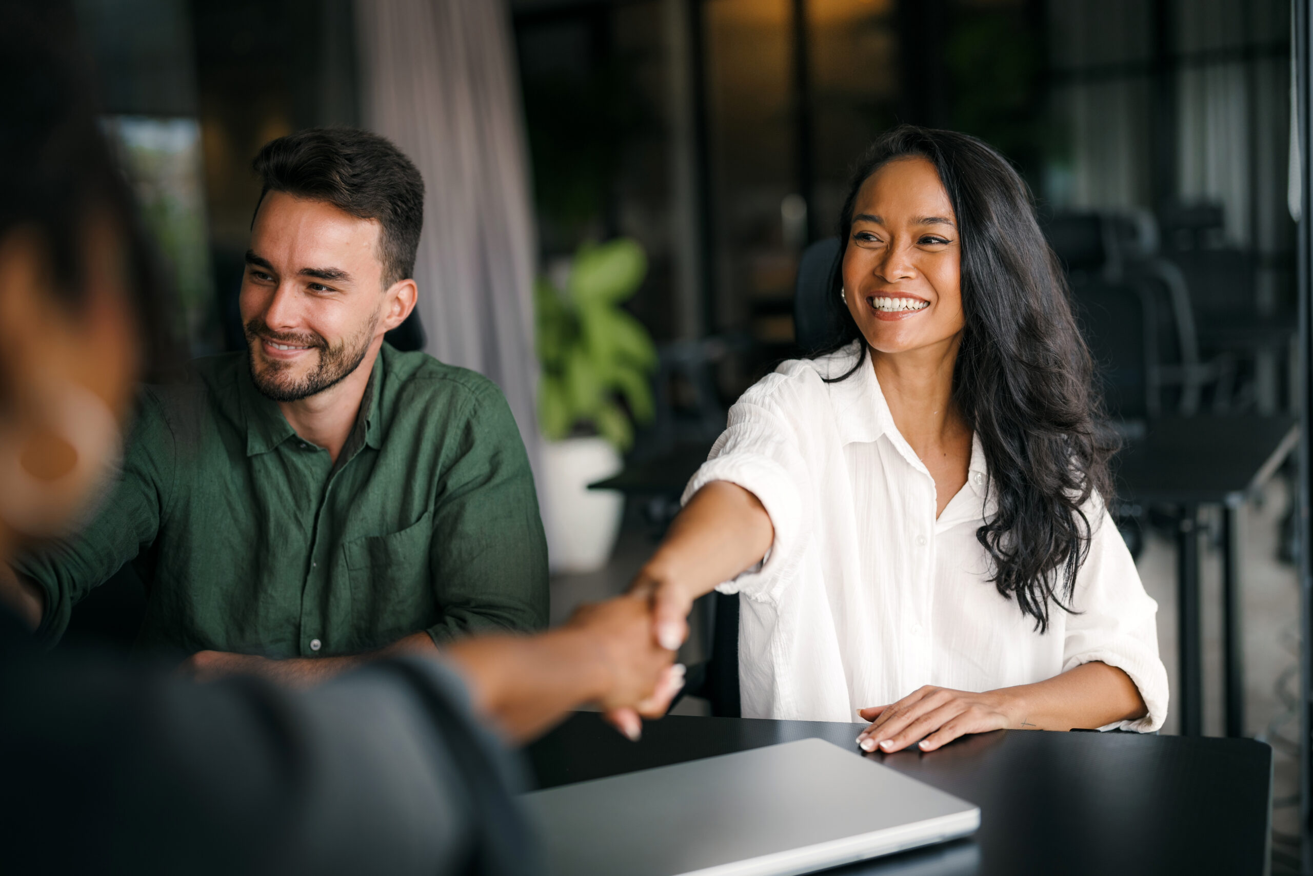 Sales agents in a meeting